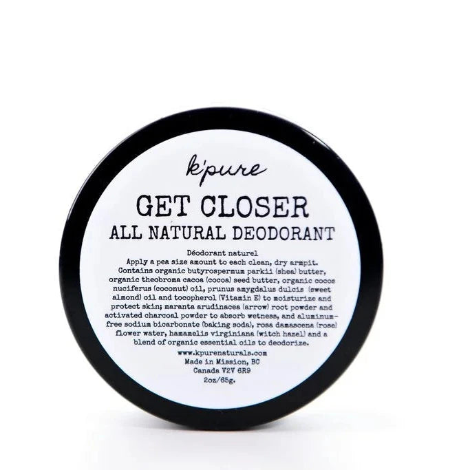 GET CLOSER | all natural deodorant
